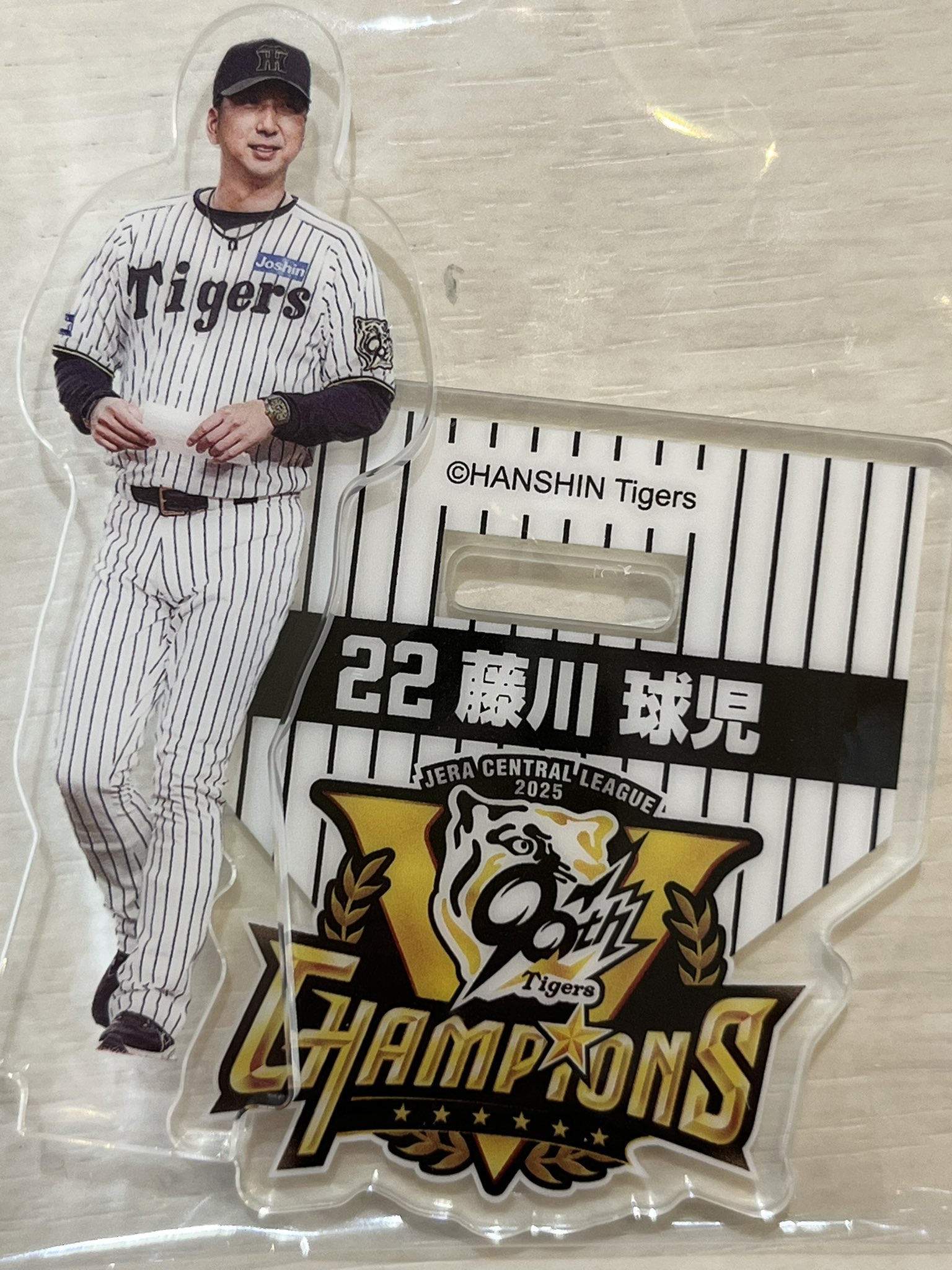 優勝記念　阪神タイガース 藤川球児　春季キャンプ限定 ロゴベースボールシャツ 完売品【新品】阪神タイガース 藤川球児 キャンプ限定 ロゴ