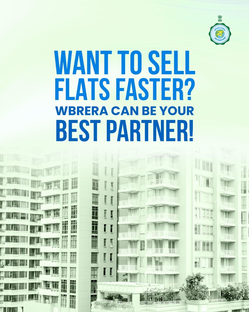 𝗪𝗮𝗻𝘁 𝘁𝗼 𝗦𝗲𝗹𝗹 𝗙𝗹𝗮𝘁𝘀 𝗙𝗮𝘀𝘁𝗲𝗿? 𝗪𝗕𝗥𝗘𝗥𝗔 𝗖𝗮𝗻 𝗕𝗲 𝗬𝗼𝘂𝗿 𝗕𝗲𝘀𝘁 𝗣𝗮𝗿𝘁𝗻𝗲𝗿!

To know more :  facebook.com/share/p/17FW4a…
.
.
.
#wbrera #WBGovernment #BuildingConnections #realestate