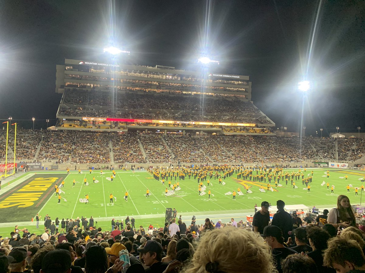 Wife bought tickets on the visitor side, so I can’t clearly hear the band. This has to be a fireable offense.