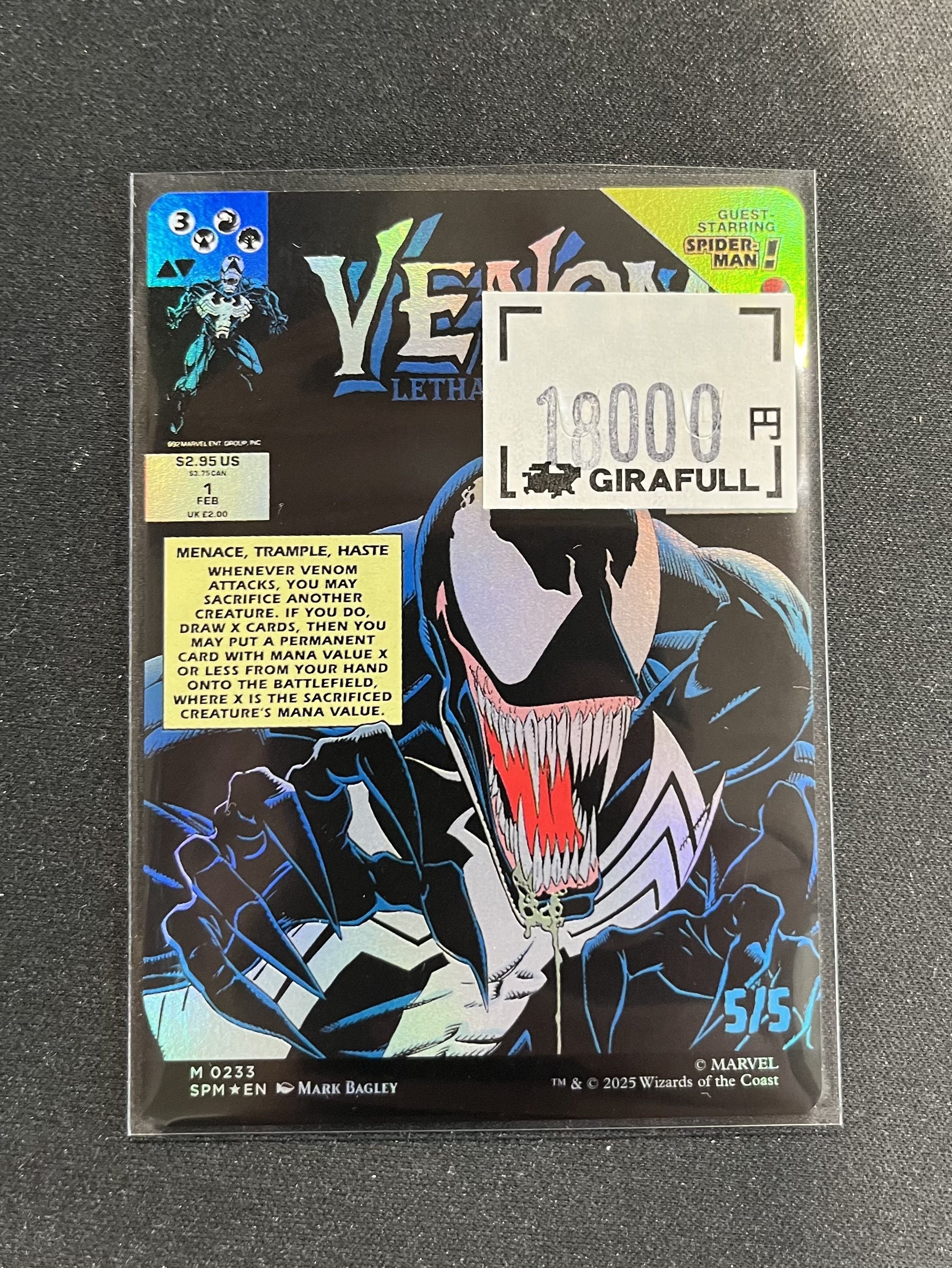 エディ・ブロック リーサル・プロテクター、ヴェノム ボーダーレスfoil