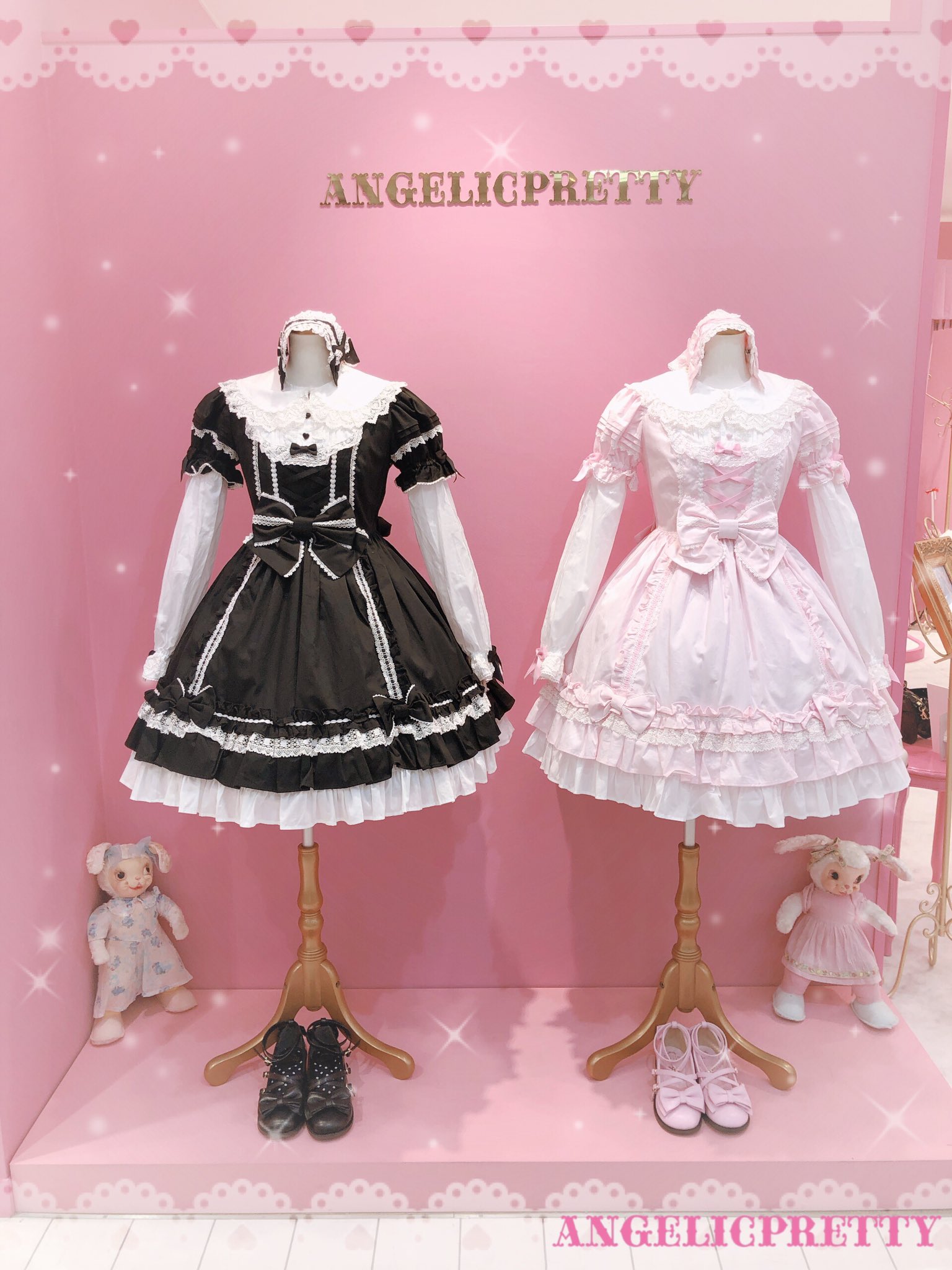 Angelic Pretty Dolly ヒロインリボンヘッドドレス クロ 黒 Angelic