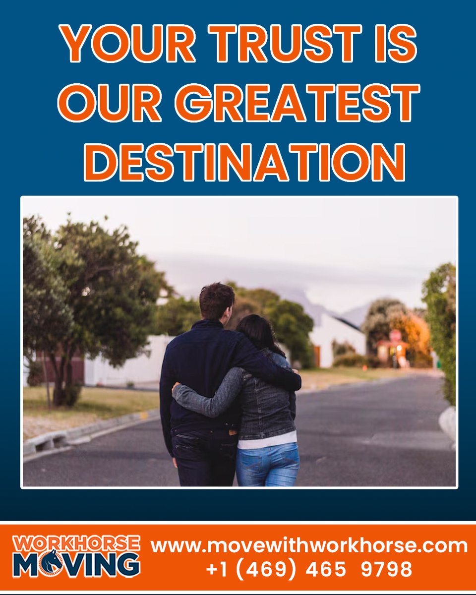 Whmoving's tweet image. Your trust is our greatest destination. 🚛✨
👉 movewithworkhorse.com
#DallasMoving #WorkhorseMoving #DFWMovers