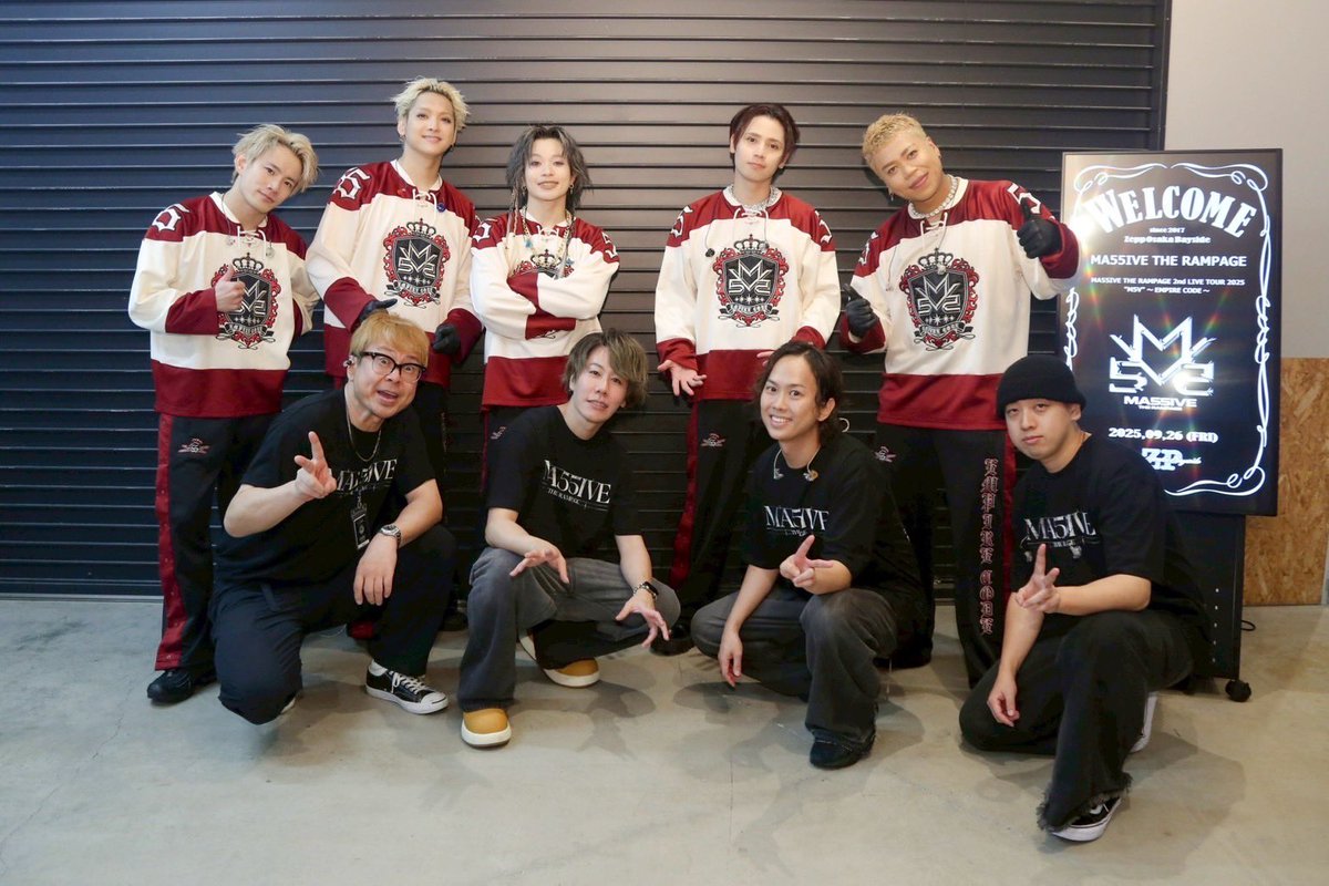 Soy_drums's tweet image. MA55IVE THE RAMPAGE
2nd LIVE TOUR 2025 &quot;M5V&quot; 
~ EMPIRE CODE ~
大阪公演最高でした‼️
盛り上がりも演奏も最高に楽し過ぎてあっという間に終わってしまった🥹
引き続きこのツアー盛り上げていきます‼️
#MA55IVE #EMPIRECODE