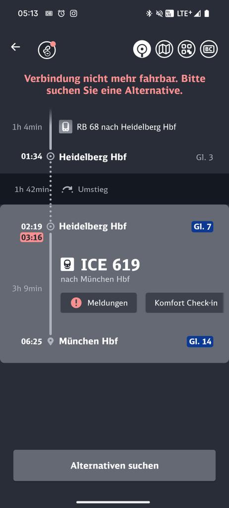 Gott sei Dank fährt dieser Zug garnicht nach München. Wär auch scheiße da