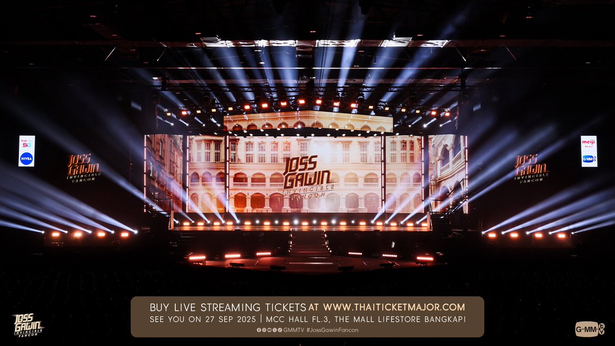 THE INVINCIBLE STAGE 💥

‘JOSS GAWIN INVINCIBLE FANCON’ 💪🏻💥
#JossGawinFancon

📌 Buy Live Streaming Tickets :  shorturl.asia/Sd7xR

SEE YOU ON SATURDAY, 27 SEPTEMBER 2025
📍 MCC HALL FL.3, THE MALL LIFESTORE BANGKAPI

#GMMTV