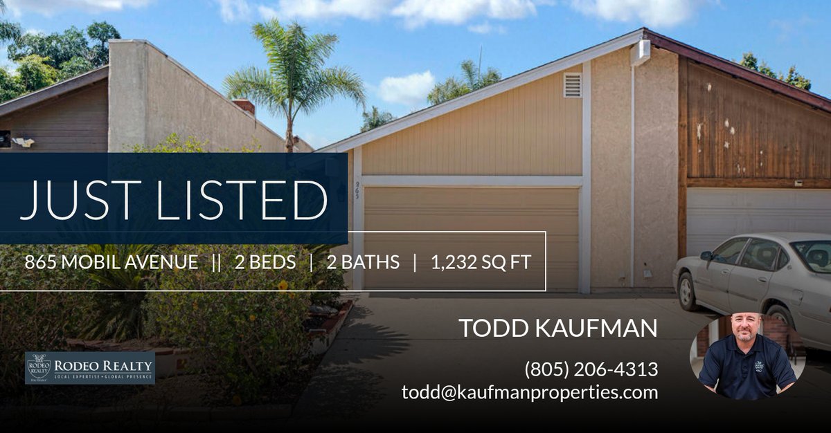 ToddK_Realtor's tweet photo. 📍 Just Listed 📍 Take a look at this fantastic new property that just hit the market located at 865 Mobil Avenue in Camarillo. Reach out here or at (805) 206-4313 for more information

Todd Kaufm... https://t.co/vOmO4WHd8X https://t.co/M8jobx2gro