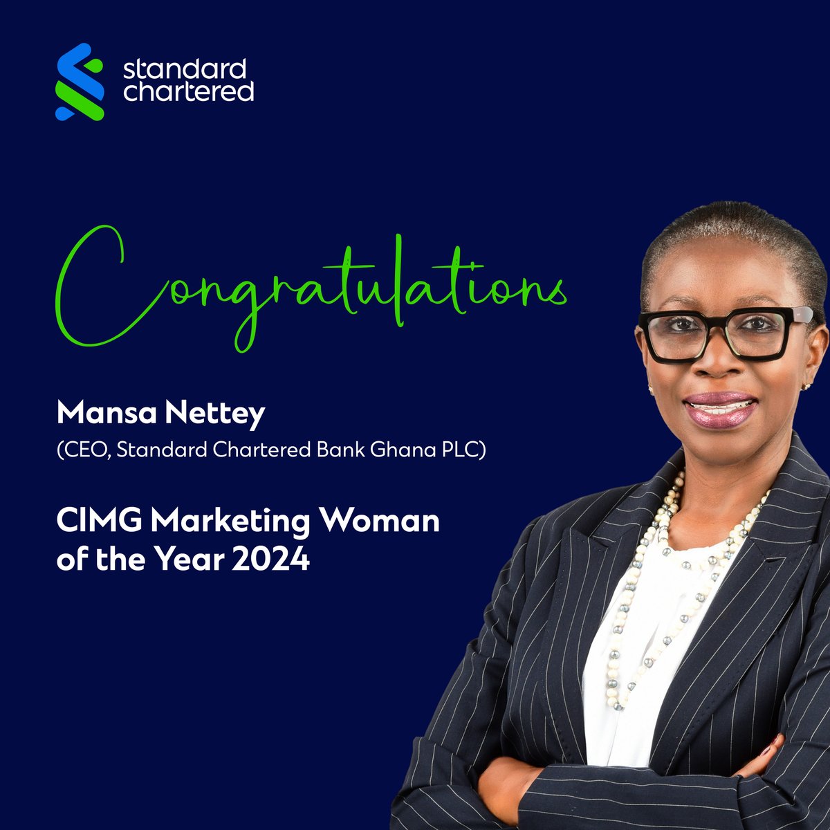 Congratulations to our CEO, Mansa Nettey, on being awarded CIMG Marketing Woman of the Year 2024.