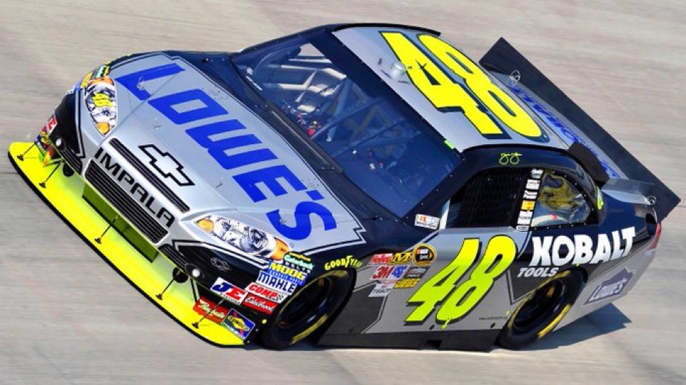 LegendsNascar's tweet image. Jimmie Johnson won the 2010 AAA 400 at Dover 15 years ago today. 🏁   

It was his sixth Cup win at Dover.      

#TheMonsterMile 🏁