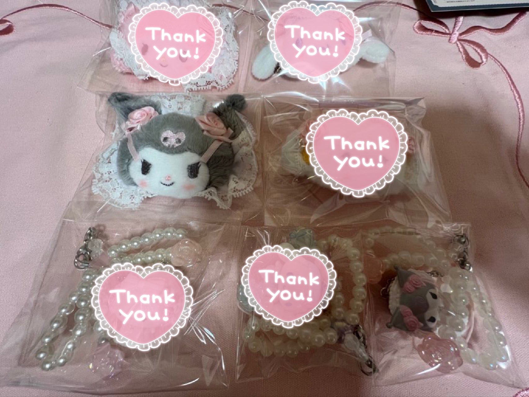 サンリオ ホワイトフリルデザインシリーズ シークレットヘアクリップ