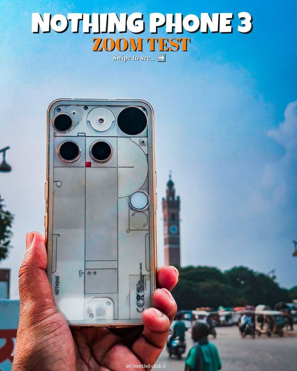 Sarvesh02697858's tweet photo. The Ultimate Zoom power in your hand when you are using NOTHING PHONE 3 🔥
Shot on @nothing Phone (3)
#WithNothing
#NothingPhone3
#Nothingphone3series
#Nothing
#ShotOnSnapdragon
#LucknowHeritage
#ClockTowerLucknow
#HeritageBuilding
#Heritage https://t.co/6DzyzAD2hk