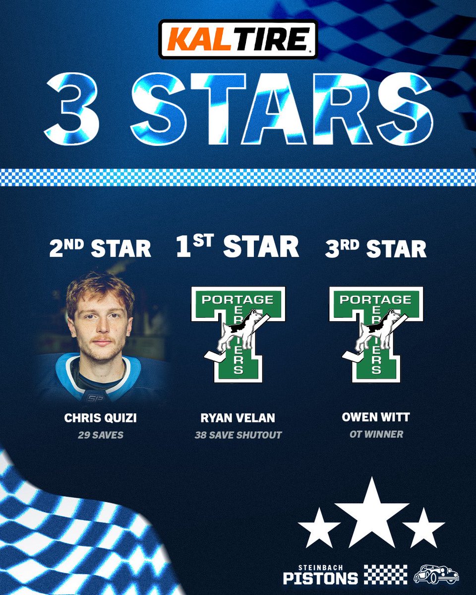 After going scoreless through 60 minutes, the Terriers score the lone goal of the game midway through overtime to hand the Pistons their first loss of the season. 

Up next: Back on the road on Tuesday to Winnipeg to take on the Monarchs. 

#PistonsHockey