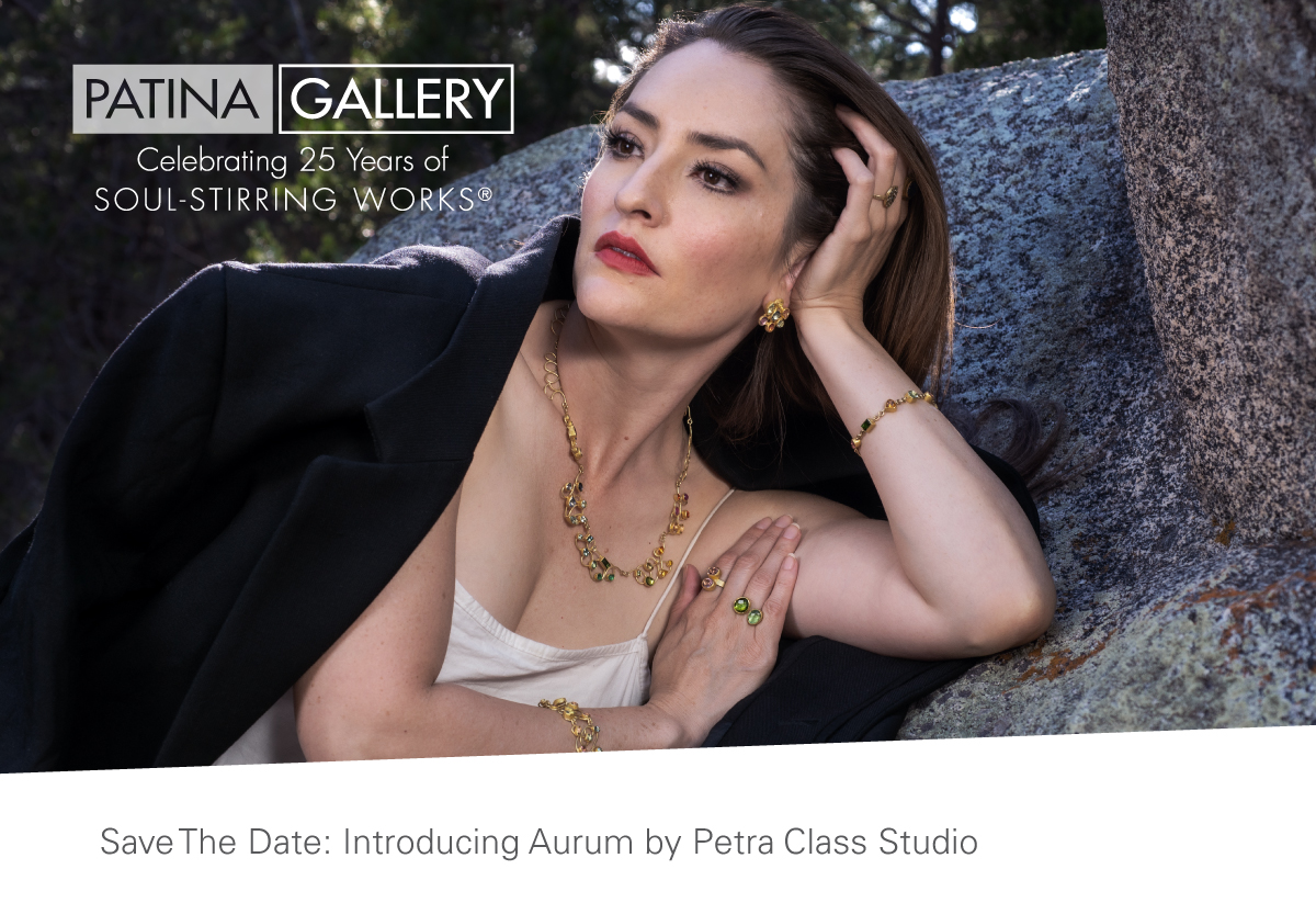 #savethedate Patina Gallery is honored to unveil Aurum, a luminous new exhibition by master goldsmith Petra Class, her son Lucas, and daughter in law Phoebe.

Learn More- mailchi.mp/patina-gallery…