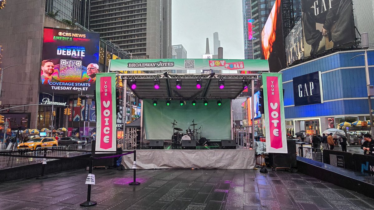 Times Square logistics are never simple. But with the right planning, crew, and gear, they’re doable—and always worth it. ⁠
⁠
Like this mobile stage we set up for <a href="/JoyToThePolls/">#JoyToThePolls</a>—a voter-powered concert presented by our friends at <a href="/BroadwayVotes/">Broadway Votes</a> × <a href="/StarsInTheHouse/">Stars In the House</a>.⁠