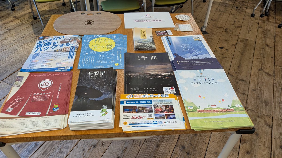土曜日のお昼。久し振りの3×3ラボ。
㈱ふろしきやの田村さんからのお誘いで、千曲市の「レボ系アクセラレーションプログラム」のイベントに来てみた。

この後15時くらいまで、やってます。
フレスコラボさんの美味しい軽食もいただけます。

note.com/workation_lab/…