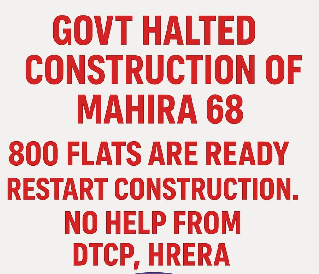 Mahira68Buyers's tweet image. 1500 families of Mahira 68 are still waiting for their homes. Every Diwali feels incomplete as the project remains stalled. We request authorities to restart construction and let the project be completed—our dreams can’t remain on hold any longer. #RenewLicense #HomeForAll