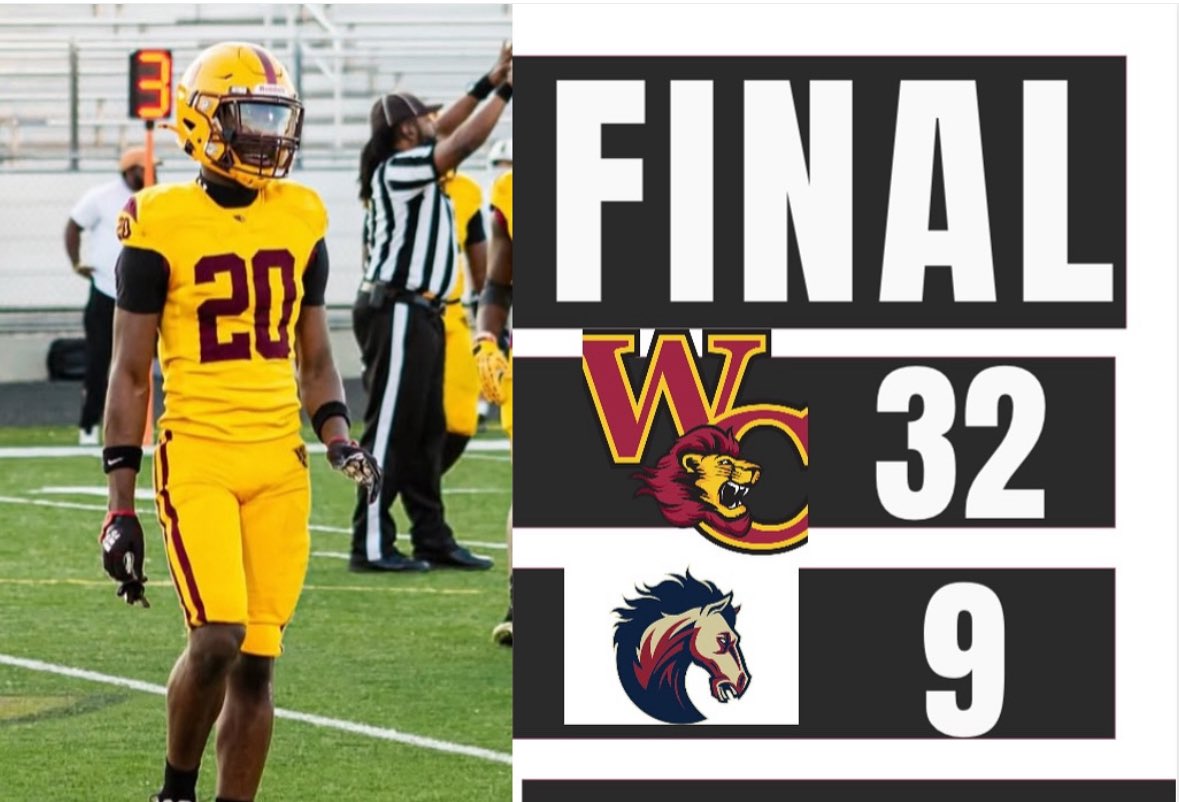 West Charlotte 32
Mallard Creek 9 

Lions win!!