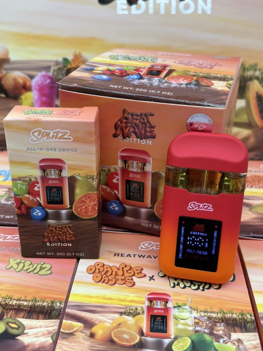 quantiowor523's tweet image. 🔥 Feel the HEAT. Catch the WAVE. 🌵
⬆️ SPLITZ 2g Dual Chamber | Heat Wave Edition
Double the flavor, double the fire. 💨

🚀 Limited drop—get yours today: boxboyz420.com

#SPLITZ #420Life #2gDisposable #DualChamber #BoxBoyz