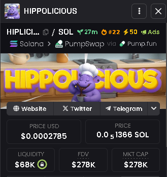 🚨Hot Signal Incoming🚨

$HIPLICI is on the radar 🔥
MC : $278K
CA : Aekguh2F11z4ypCsqXyRp4pz32VaqeVp81tDNJZXNvzu

#Solana #Pumpfun #Crypto #100xgem #Memecoin