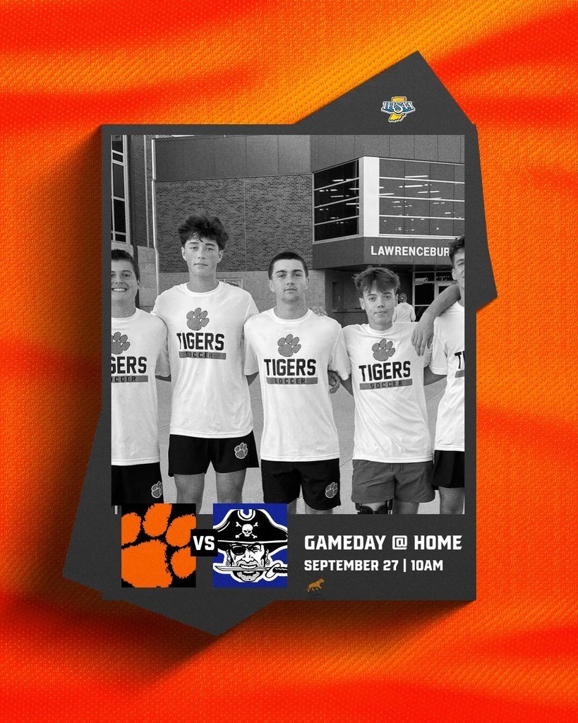 The Lawrenceburg Boys Soccer team takes on the Greensburg Pirates at home in a tough EIAC matchup.  JV starts at 10 with Varsity to follow!