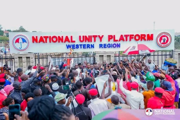 Is this what’s being publicised as NUP’s new offices? I see no premises, merely an oversized signboard reading National Unity Platform. Are they truly rejoicing over a signpost? NUP seems to magnify the trivial to appear significant. There is nothing here worthy of celebration.