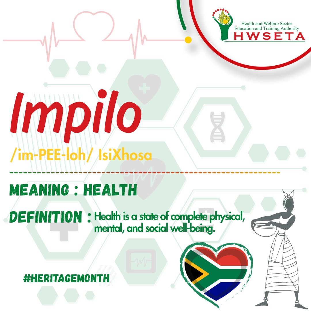 Across 12 official languages, one word stands out for HWSETA this Heritage Month — health — because good health is the foundation on which every future is built. 📷
#HeritageMonth #Health #HWSETACares