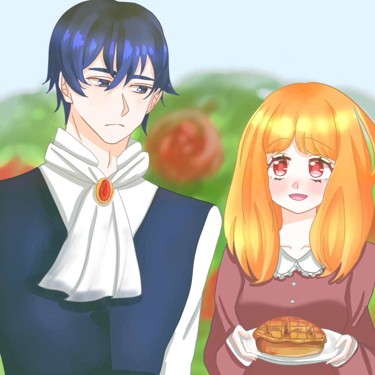 amanegino_inu's tweet image. 妹の召使いから解放された私は公爵家の家庭教師になりまして

春乃紅葉先生と、七社のん先生へ

ファンアートです！

コレットちゃんとメルヒオール様💕

2人とも可愛くて好き❤️