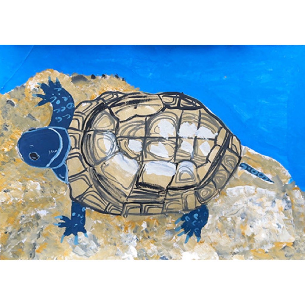 幸せの青い蜻蛉の羽根のART、長寿、亀アート35cm 幸せの青い蜻蛉の羽根のART、長寿、亀アート35cm
