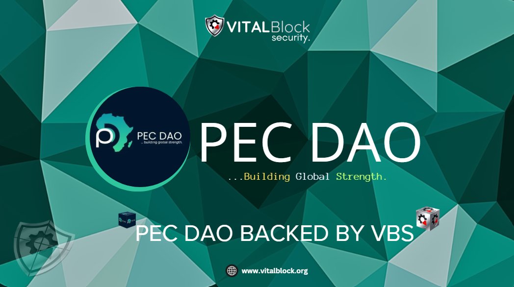 VB_Audit's tweet image. We’re Delighted to Announce Our Strategic Partnership with @PEC_DAO, delivering bulletproof security to every project launched within their ecosystem.

PEC DAO, is dedicated to helping African crypto projects get seen by the world. From Africa to the globe, building a brighter…