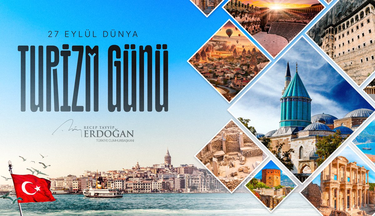 Pek çok sektörü destekleyen, zincirleme katma değer üreten, yüksek istihdam oluşturan, bacasız sanayimiz turizm sektörümüzün Dünya Turizm Günü’nü tebrik ediyorum.

Bu yılın ilk 6 ayında turizmde tüm zamanların 6 aylık gelir rekorunu kırdık.

İnşallah 2025 sonunda 64 milyar dolar
