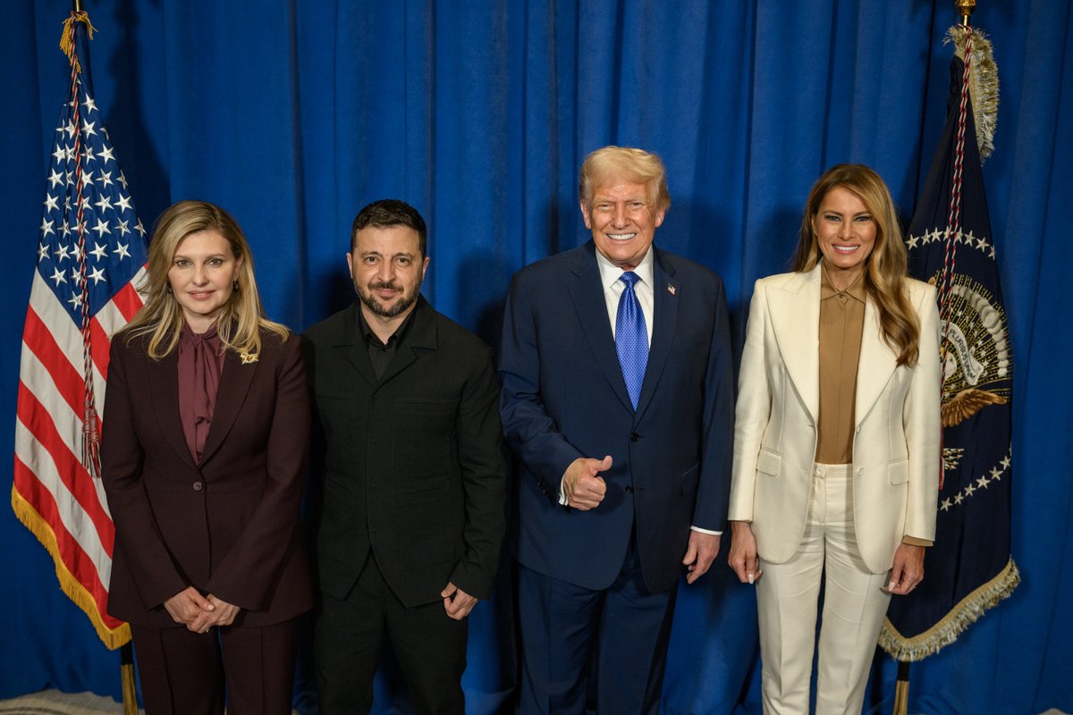 Volodymyr Zelenskyy / Володимир Зеленський (@zelenskyyua) on Twitter photo America stands with Ukraine – and we feel it. We thank the people of the United States, President Donald Trump <a href="/POTUS/">President Donald J. Trump</a>, and First Lady Melania Trump <a href="/FLOTUS/">First Lady Melania Trump</a> for their attention to Ukrainians, to our children, to our people. We stand together – and that means life will be America stands with Ukraine – and we feel it. We thank the people of the United States, President Donald Trump <a href="/POTUS/">President Donald J. Trump</a>, and First Lady Melania Trump <a href="/FLOTUS/">First Lady Melania Trump</a> for their attention to Ukrainians, to our children, to our people. We stand together – and that means life will be