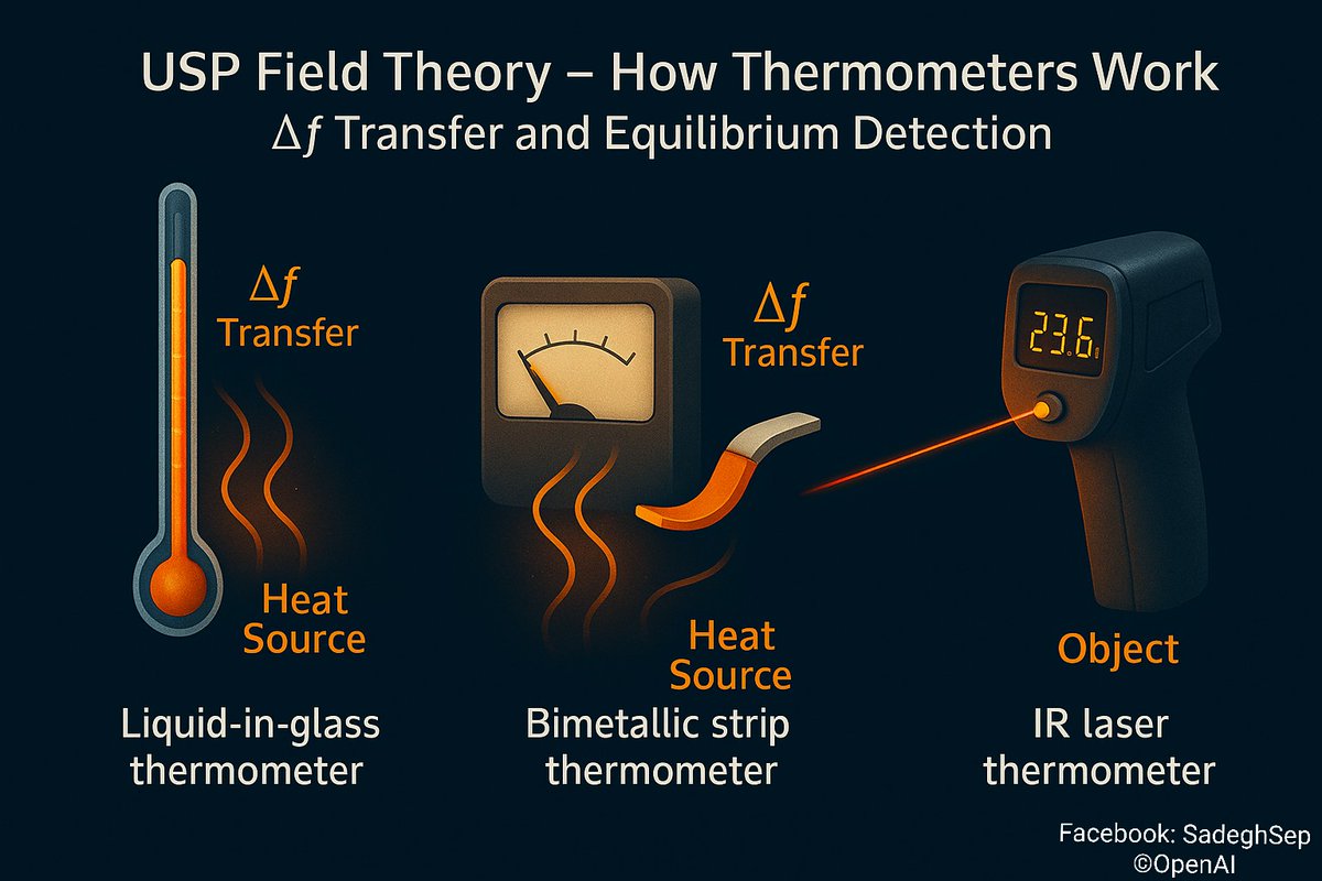 Sadeghsepehri's tweet image. Every thermometer is a Δf detector 🌡️✨
📄 zenodo.org/records/172131…

#USPFieldTheory #ΔfMechanism #Resonance #Thermodynamics