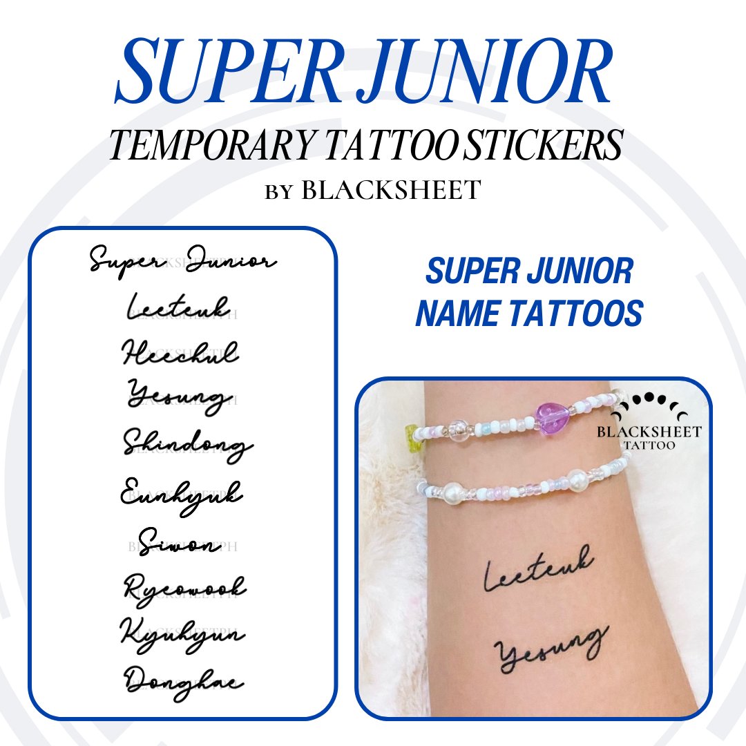 blacksheetph's tweet photo. Few days left before #SS10inManila, ELFs! 💙

Get inked with our SUJU temporary tattoos with ur fellow ELFs on Oct 4! very affordable and sure na aabot sa con! ✨️

Available in shopee: https://t.co/TZD7DgTzEX

#슈퍼주니어 #SuperJunior #ELF #SS10 wts lfb ph freebies giveaway https://t.co/zf64gdZMu4