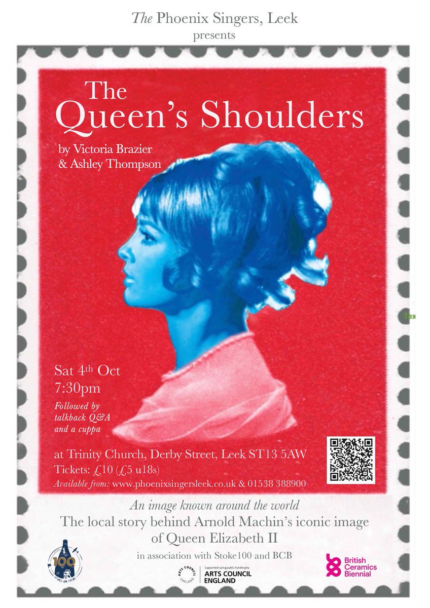 We are performing The Queen’s Shoulders at 2 venues next week: Leek &amp; Stoke. Here are the details for the #Leek performance on Sat 4 Oct. phoenixsingersleek.co.uk/dbpage.php?pg=… 
<a href="/Visit_N_Staffs/">Visit North Staffordshire</a> <a href="/leekartspace/">Mel North</a> <a href="/LeekNews/">Leek Post & Times</a> <a href="/yourleekradio/">Leek Radio CIC</a> 
<a href="/Sotlive/">StokeonTrentLive</a> <a href="/MadeinStokeonT/">MadeinStokeonTrent</a> <a href="/WeareStaffs/">We Are Staffordshire</a> <a href="/NorthStaffsTV/">North Staffs TV</a>