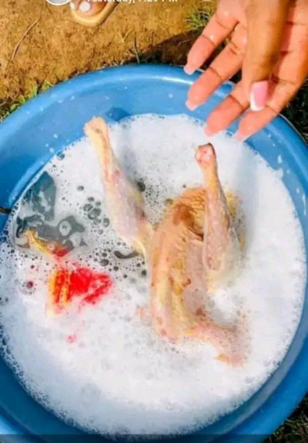 Take care while.handling food.