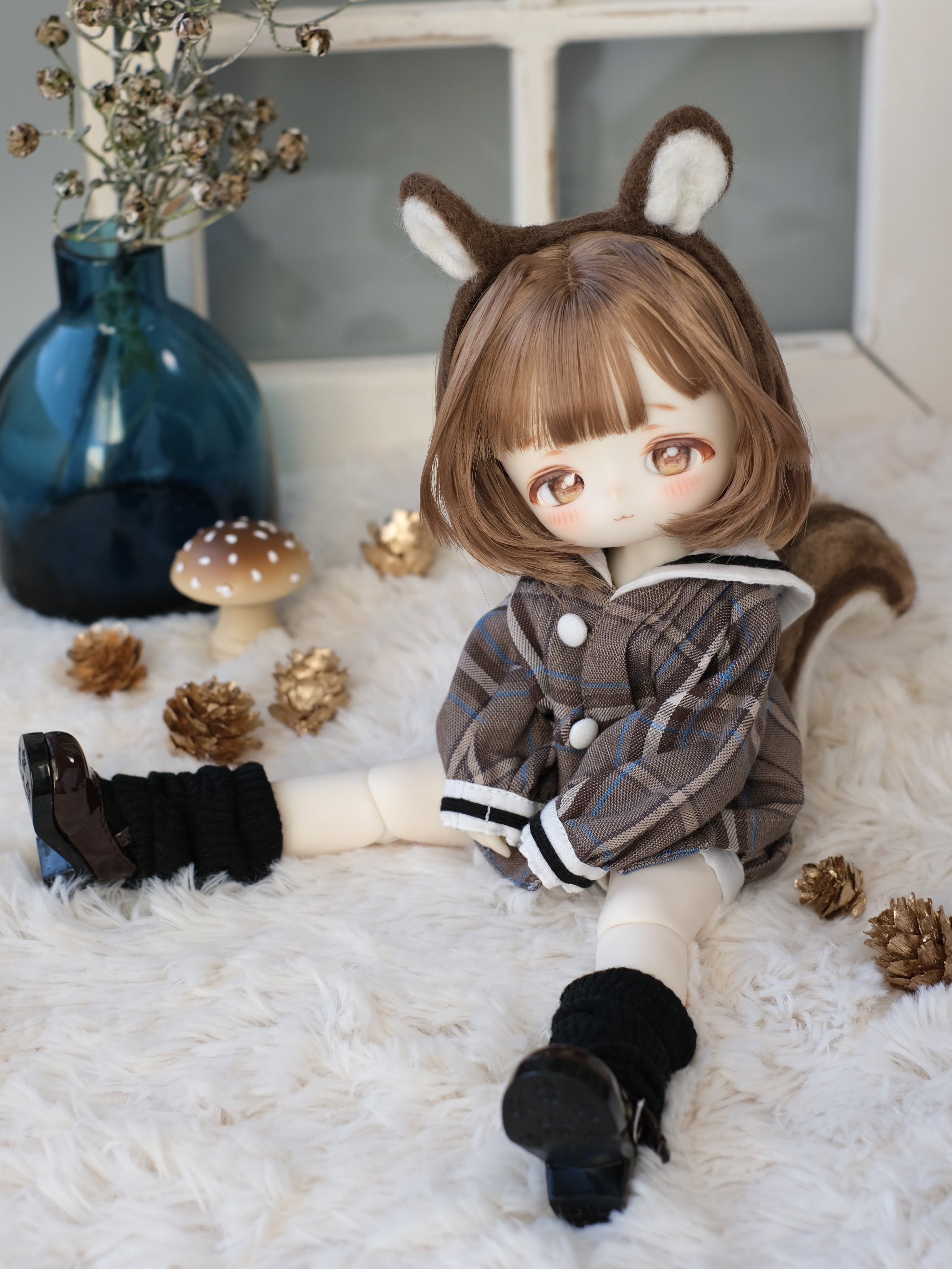 m*u様 riboさま　羊毛マスコット　アーティストベア　作家　りす　リス　ボン it-56bc675dc639a-1200.jpg