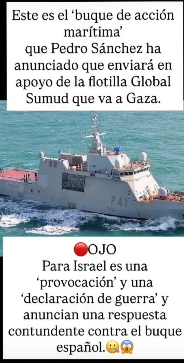 Humillaron a las Fuerzas Armadas nombrando a Margarita Robles ministra de Defensa. Ahora humillan a la Armada enviando un barco de guerra para escoltar a la flotilla de perroflautas.
Si este circo acaba con muertos, la culpa no será de Israel.