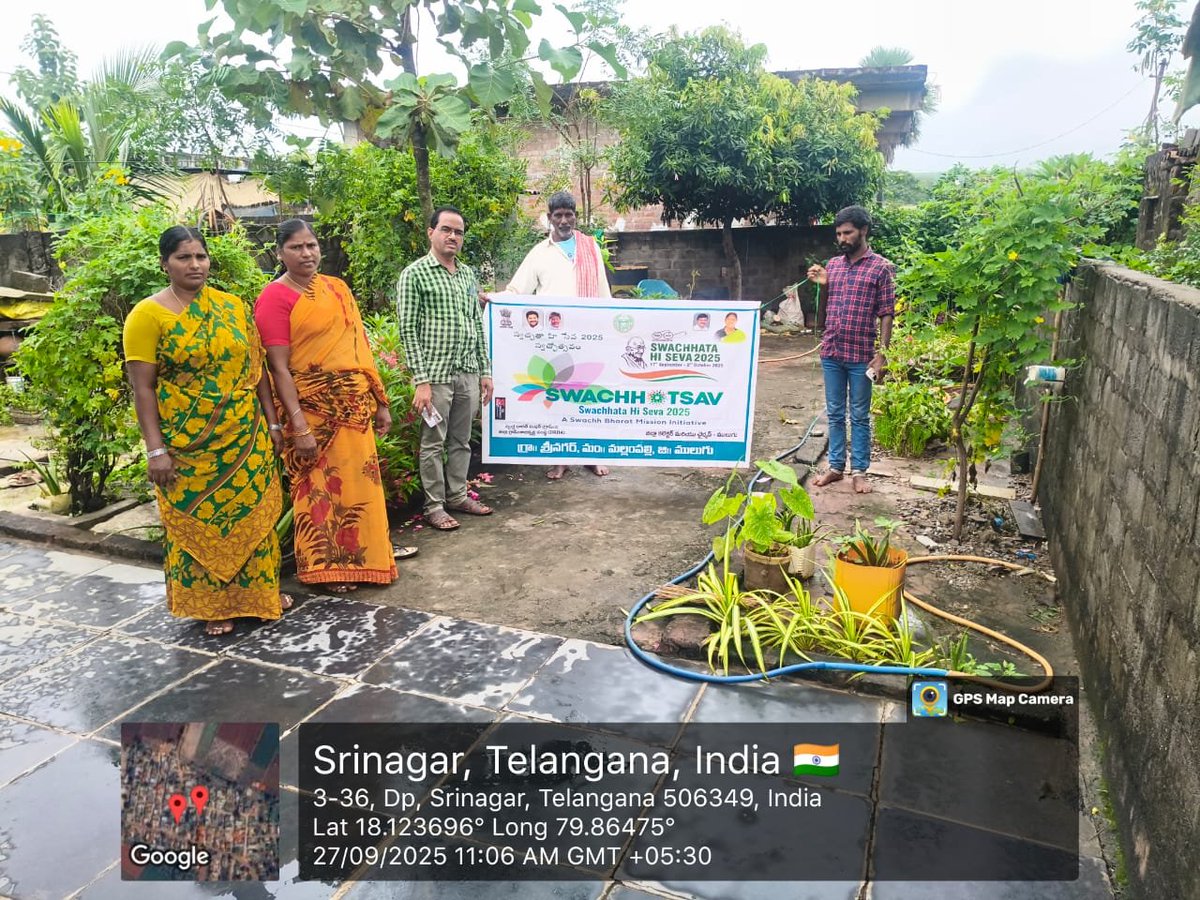 Swachhata Hi Seva 2025, Swachhotsav activities in Mulugu District. #SrinagarGP #JD_Mallampalli 
#Swachhostsav2025
#SHS2025
#SwachhBharatMissionGrameen
#SwachhataHiSeva2025
#Swachhotsav
#SBMG
#SwachhSujalGaon
#ODFPlus