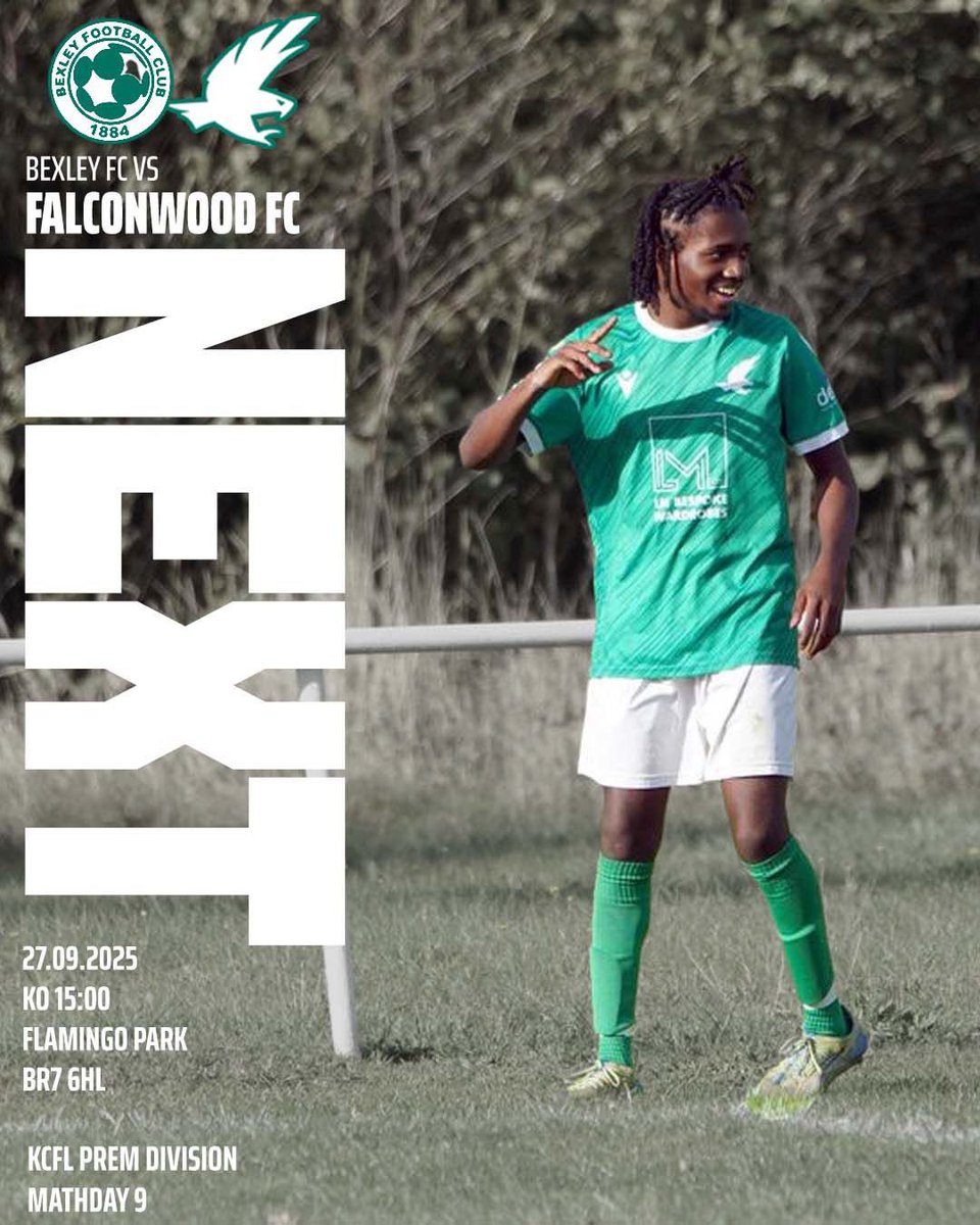 Falconwood_FC's tweet photo. From Welling to Juventus 🦅

A decent Saturday of football. @KCFL1516 Premier Division and @jnrpremleague cup action. 

Our U18 face Juventus in the JPL cup while a big test awaits us at Flamingo Park vs Bexley FC 🦩 

We can’t wait. https://t.co/HHMpRoskFi