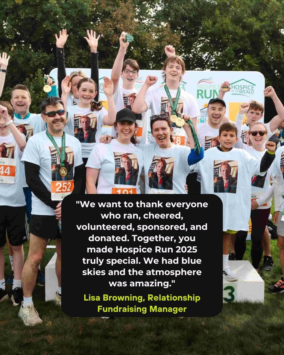 We’re blown away 💙 Hospice Run 2025 has raised over £140,000 (and counting!) - the biggest total ever raised by one of our charity partners.

Huge thanks to every runner, volunteer, donor &amp; supporter for making this possible. You are incredible 👏

👉 hospiceintheweald.org.uk/news-and-stori…