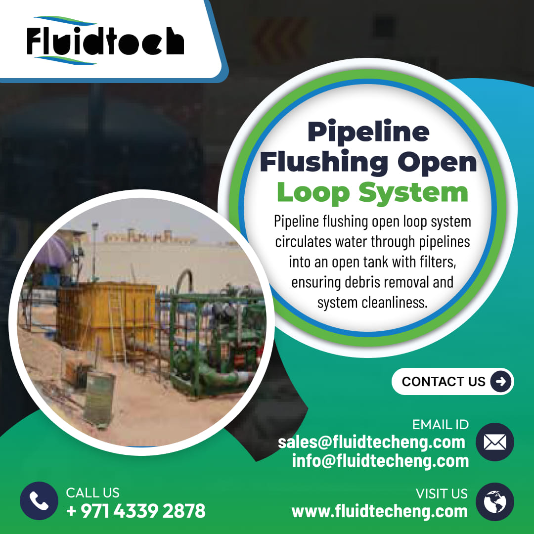 FluidtechL's tweet photo. In the open loop system the water is pumped through the pipeline and returns to an open tank which would
have a mesh type filter screen to remove larger particles. 

https://t.co/ZwdSdEz7lf

#PipelineFlushing #OpenLoopSystem #IndustrialCleaning #PipelineMaintenance #WaterFlushing https://t.co/rVMp7W2jxA