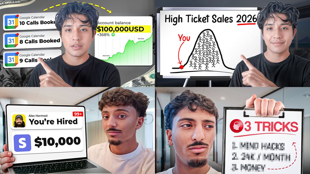 Just wrapped up a recent thumbnails for a client! 🎯
Which one’s your favorite? 👇

Drop your thoughts &amp; feedback! 💬
Need a thumbnail designer? DM me!