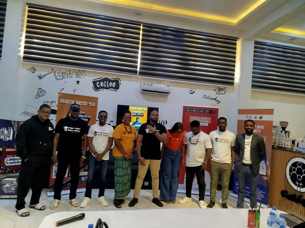 Devbytecomunity's tweet image. At the Enugu Campus Hackathon  
#DevByte #Hackathon #EnuguSME #AfricanTech
linkedin.com/posts/devbyte-…