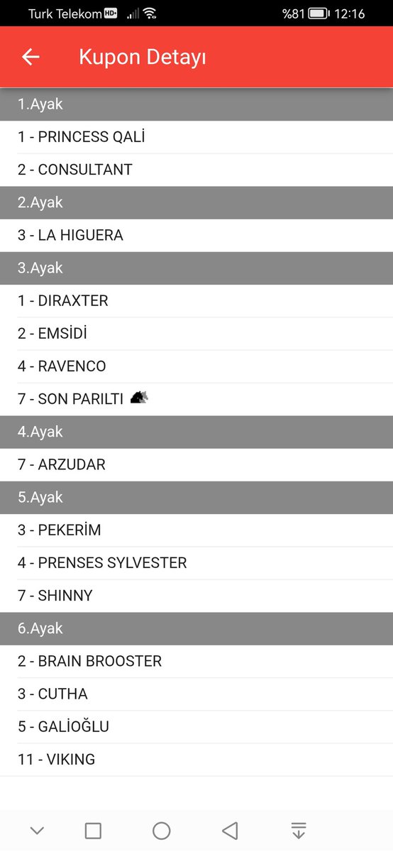🧿ANKARA🧿
16LI GANYAN
BOL ŞANS DİLİYORUM ARKADAŞLAR