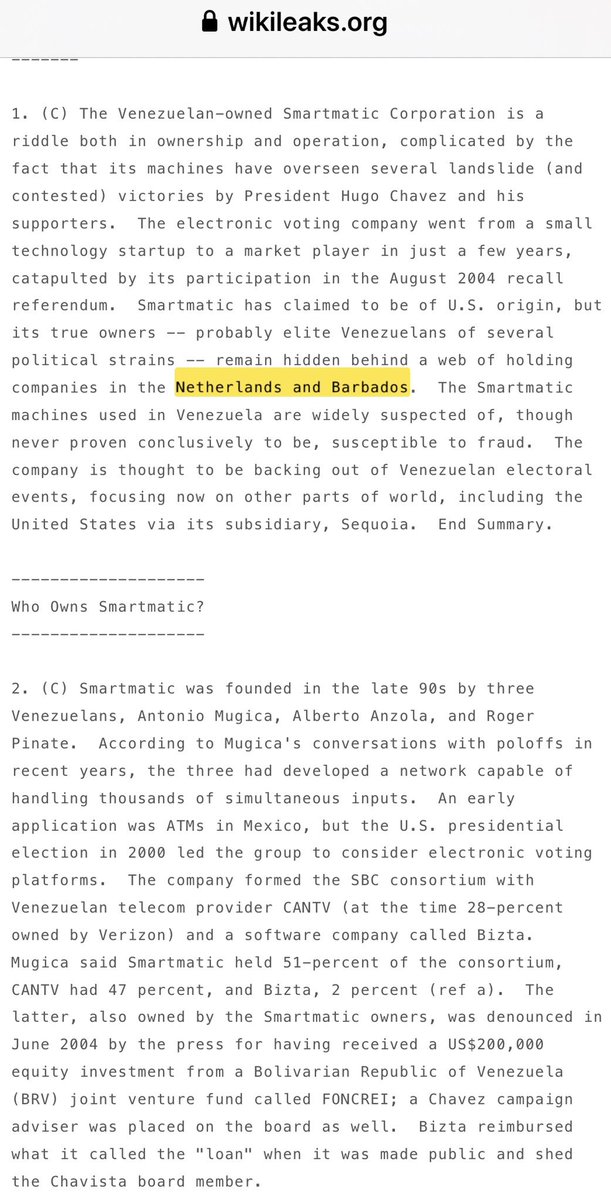 10/7/06 REWIND - heeft iedereen inmiddels in de gaten dat Nederland tot aan de nek in de Smartmatic stemcomputer corruptie zit?  Zo niet, beluister het onderstaande fragment en lees daarna de door <a href="/wikileaks/">WikiLeaks</a> gedeelde informatie over de rol van Nederland 👉 x.com/denachtzuster1…