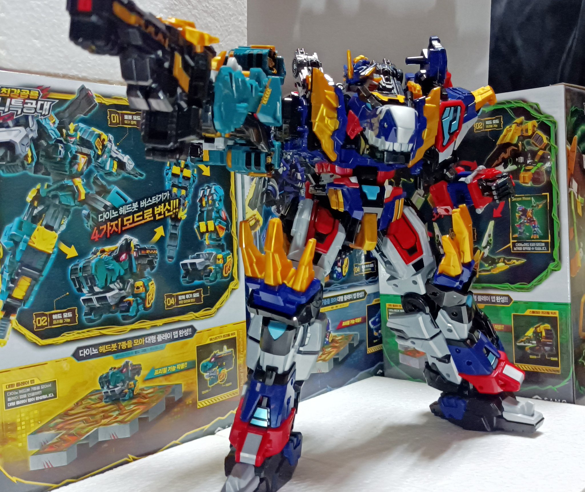 韓国トイ　　レックスカイザー レックスカイザー Dinod Warrior ロボットトイ【韓国限定