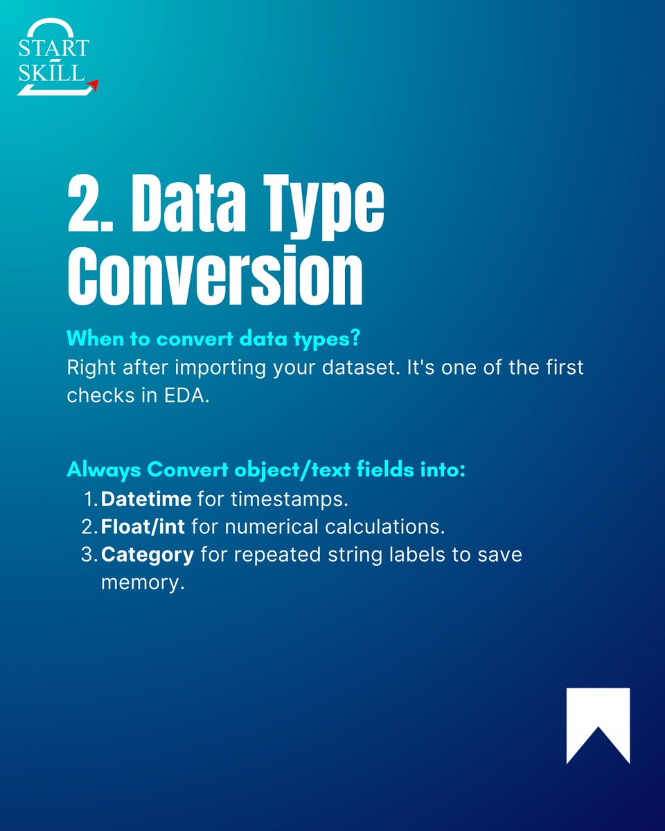 QuickCourse_'s tweet image. 🚀 Mastering data starts with proper preparation!
Here are 4 must-know data prep techniques every data professional should use to ensure accuracy, consistency, and better insights.
Don't just analyze—analyze the right data. 🔍💡
#DataPreparation #DataScienceTips #AnalyticsTools