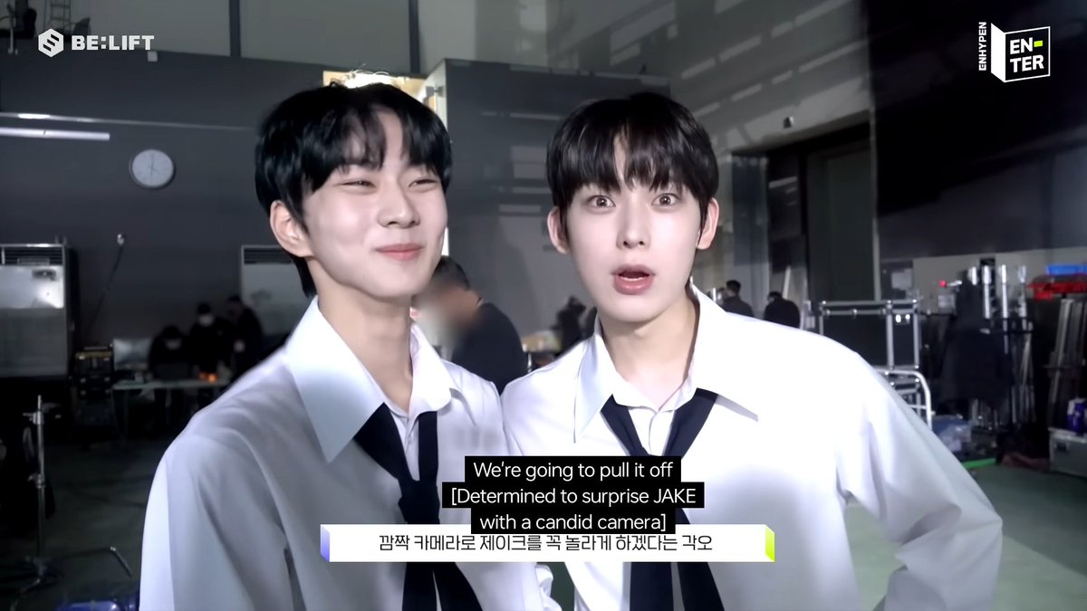 Jake being a firm believer that sunoo doesn't do pranks or if sunoo does, his pranks wouldn't be that bad 😆

meanwhile sunoo being the mastermind in making jake cry in their birthday surprise for him during their debut days: