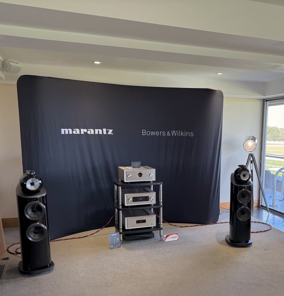 Enjoying some great sound in room 333 at the UK HiFi Live Show.
