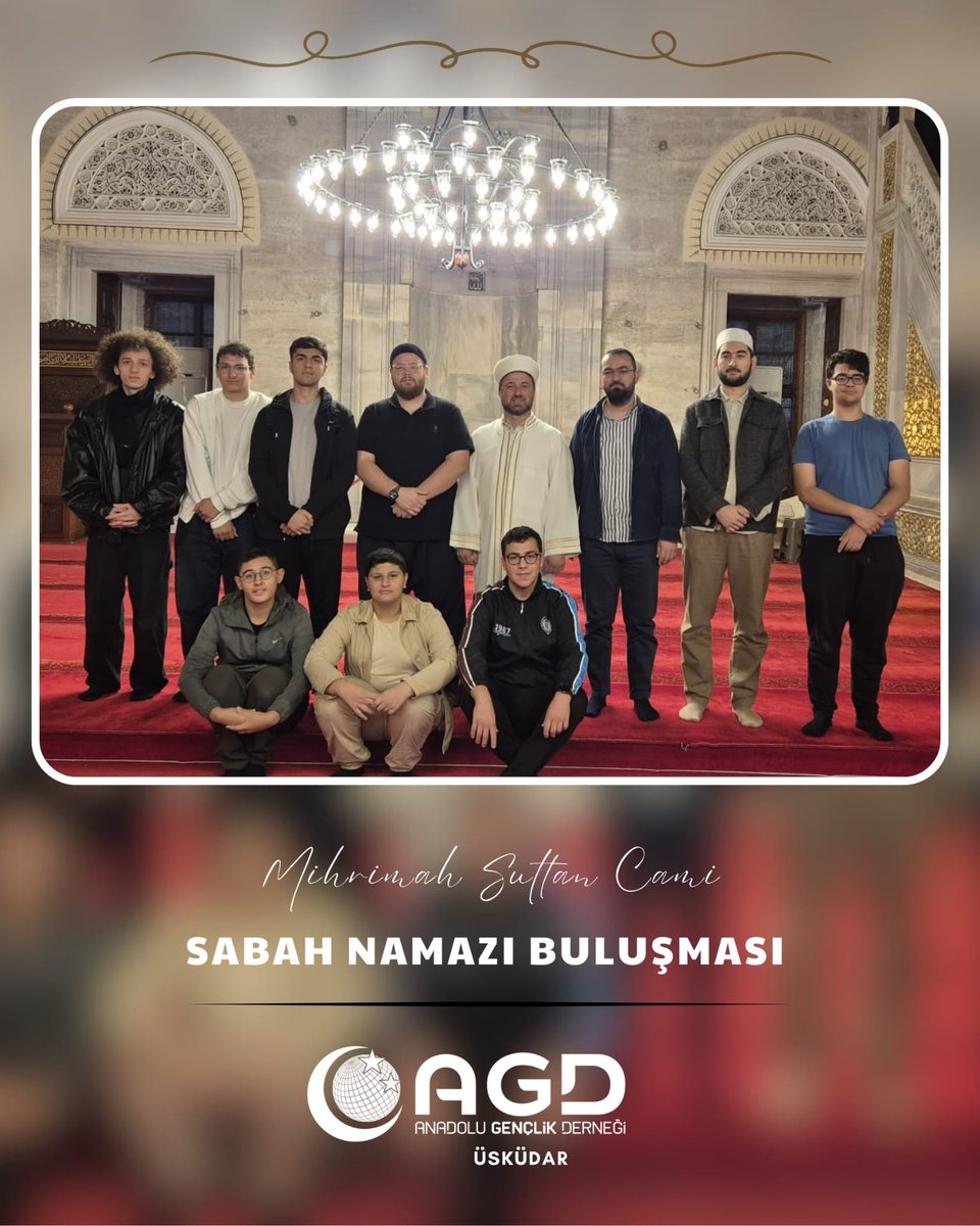 agduskudarr's tweet photo. Bu haftaki sabah namazı buluşmamızı Mihrimah Sultan Camii’nin huzur dolu atmosferinde gerçekleştirdik. Gönüllerimizde sakinlik, dualarımızda birlik vardı. Rabbim daim eylesin. 🌙🕌 https://t.co/MXNlWyukcI