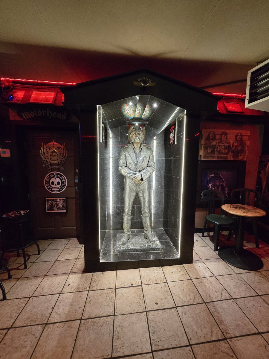 Went to the Rainbow Room and paid my respects to the man tonight.  R.I.P. #Lemmy